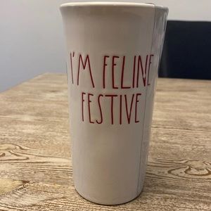Rae Dunn Feline Festive mug